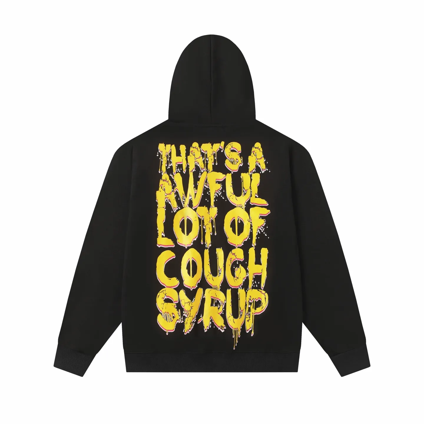 C 328# / Black P 112 THAT'S A AWFUL LOT OF COUGH SYRUP In Stock Same Style. （fabric):420 100 Sizes（size）：S-M- L- X L （colour）： / Black 👉